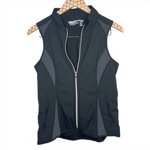 Athleta Black and Gray Vest